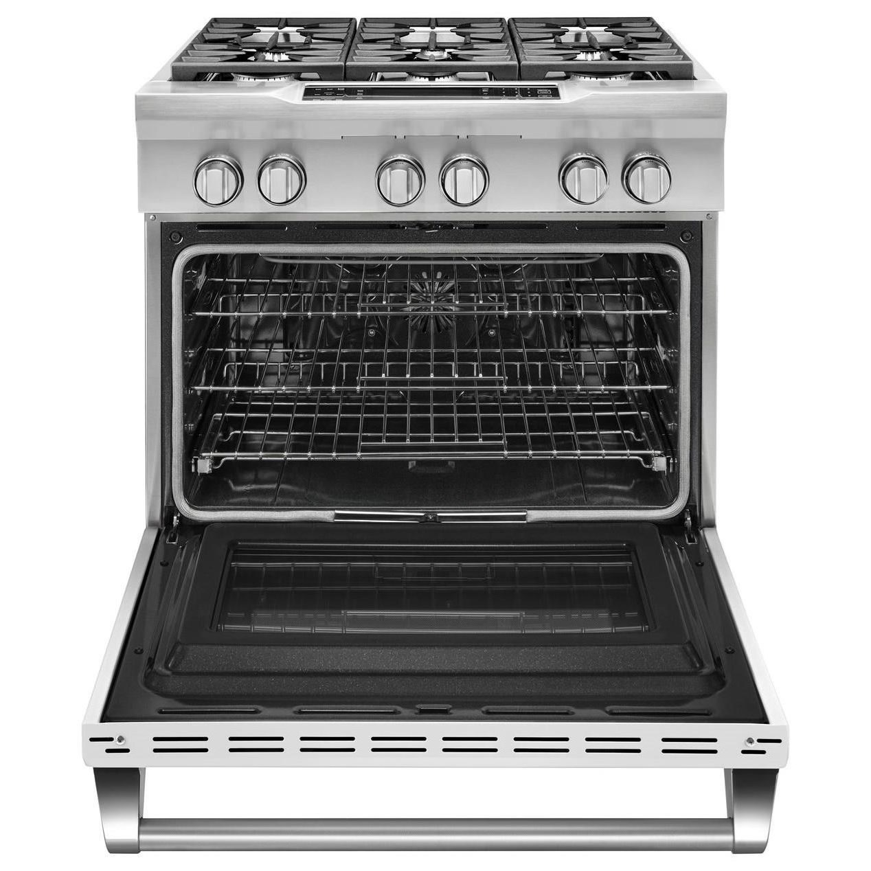 KitchenAid KDRS467VMW 36" Freestanding Dual Fuel Range with Convection